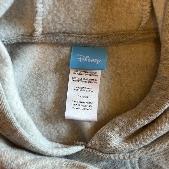 Disney Boy's Size 2T Hooded Long Sleeve Grey Mickey Sweatshirt - Picture 4 of 4